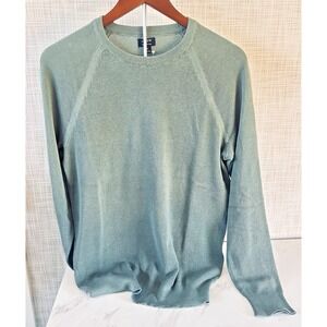 J Crew Sweater 100% Cotton Dusty Green (VLA) Crew Neck Men's Size Medium New! T